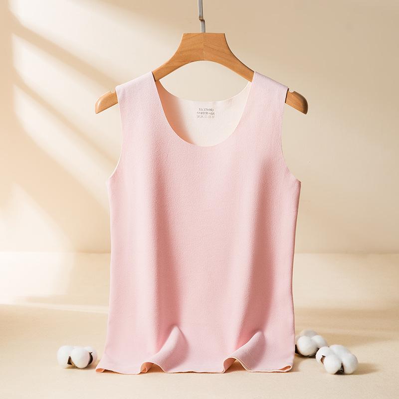 Vestă modelatoare pentru bărbați și femei, bicoloră, din catifea față-verso, fără cusături, cu fund șlefuit.