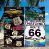 Route 66 Towel Bleach Shower Bath Travel Lightweight Skin Friendly for Pool Camping Cruise Summer