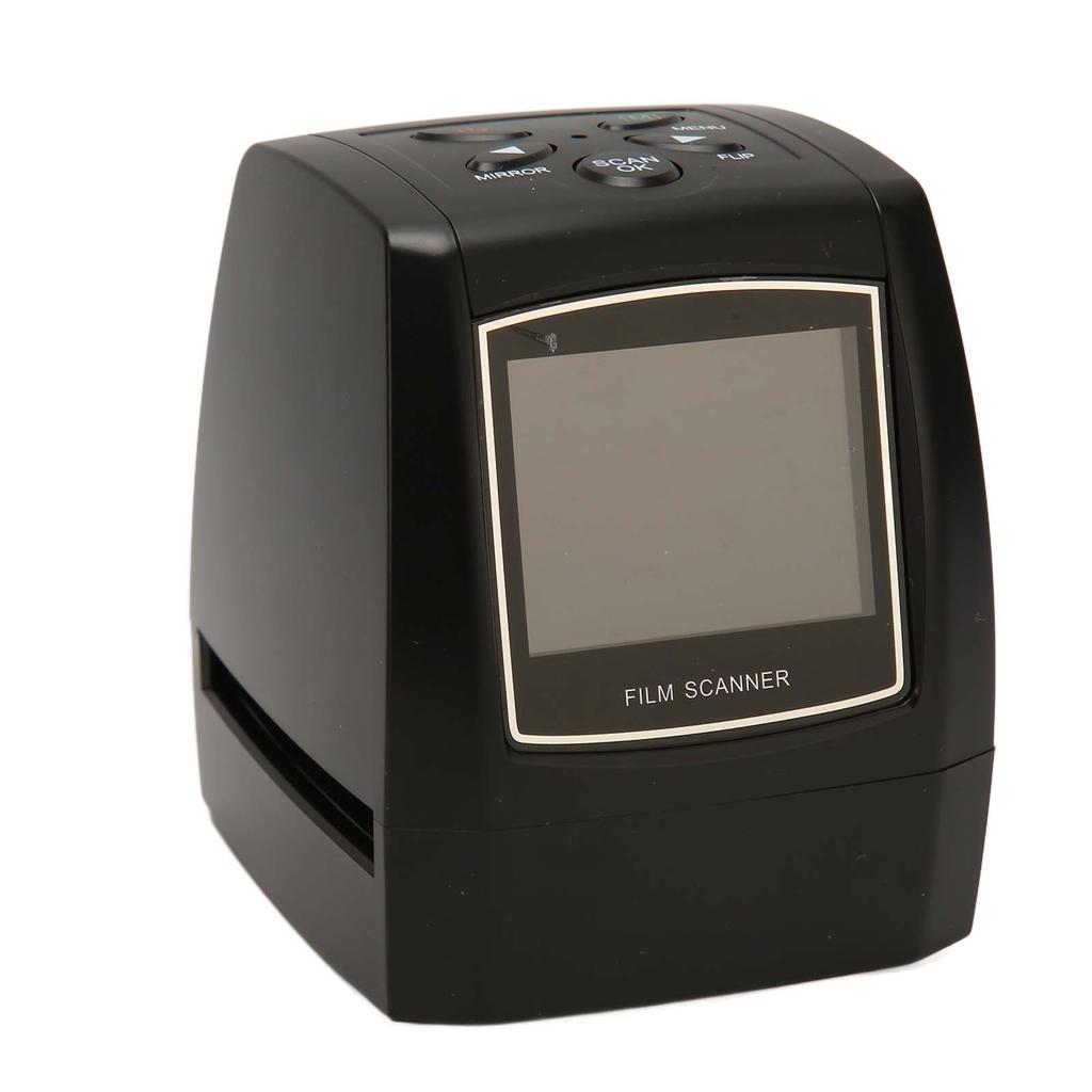 Film Scanner 2.36in TFT LCD 5MP JPEG Preview Playback Editing CMOS Slide Scanner for 35mm 135mm Color Black White