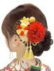 [JZOON] 8 Colors Available - Yukata Hair Ornament, Tsumami-zaiku Hair Accessory, Coming-of-Age Ceremony, Hakama, Graduation Ceremony, Japanese