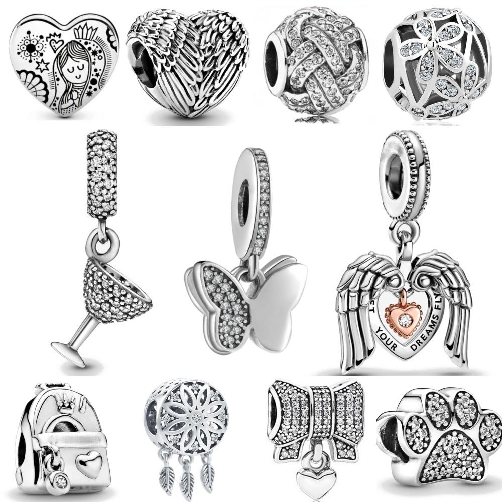 New Copper Robot, Duck, Frog Beads, Butterfly, Angel Pendant European Original Bracelet Diy Accessories Exquisite Jewelry