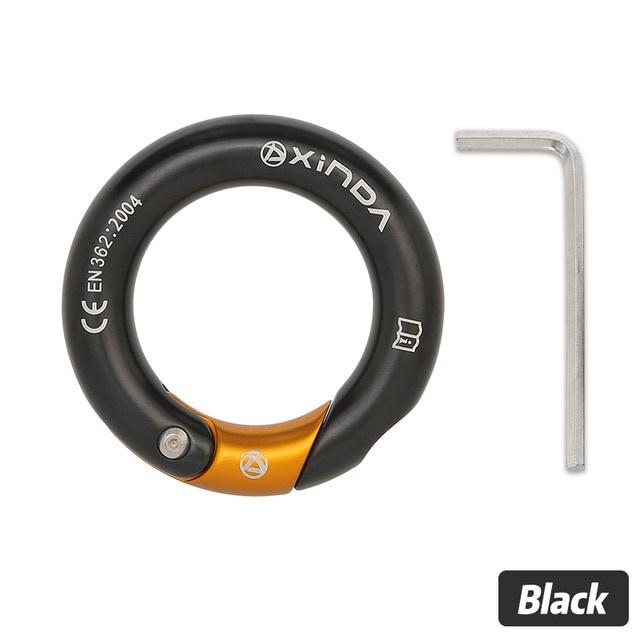 Outdoor 23kN Openable Ring 7075 Aluminium Multi Directional Gated Ring for Climbing