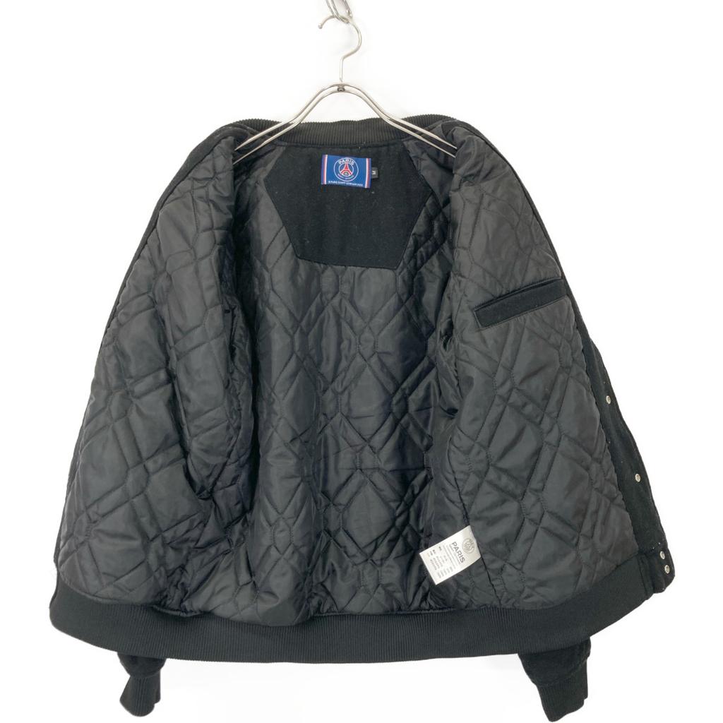 PARIS SAINT GERMAIN Black wool varsity jacket Jacket M blackUsed