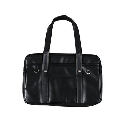 REMARSO School Bag for High School Students, Faux Leather Shoulder Bag, Popular with Girls, Large Capacity, A4 Size, Perfect for School, JK Uniforms,