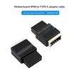 9 Pin USB 2.0 To Type-E Front Panel Header Female Adapter Anti-interference High Speed for PC Motherboard Internal Connection
