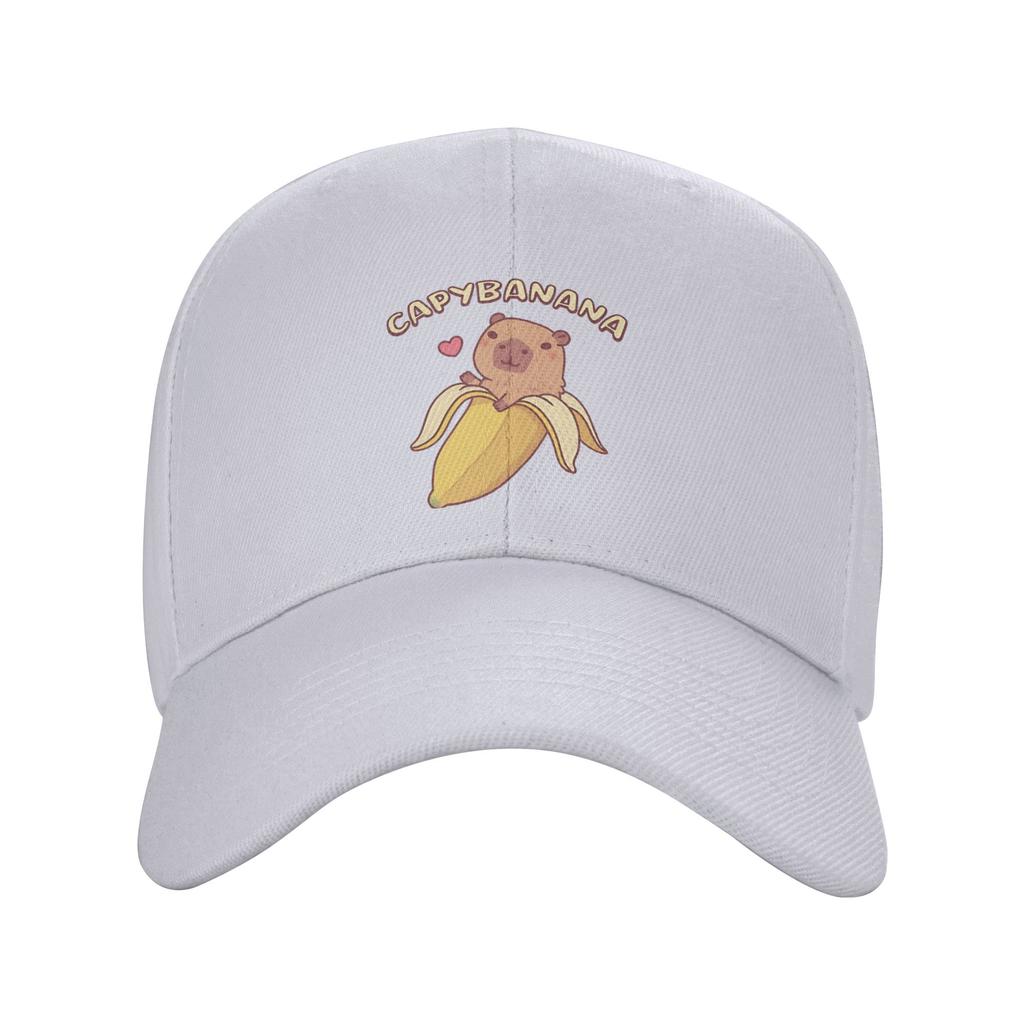 Cute Capybara In Banana Capybanana Casual Baseball Cap Summer Trucker Hat Hot Sale Hats UnisexTeens Fashion Baseball Caps