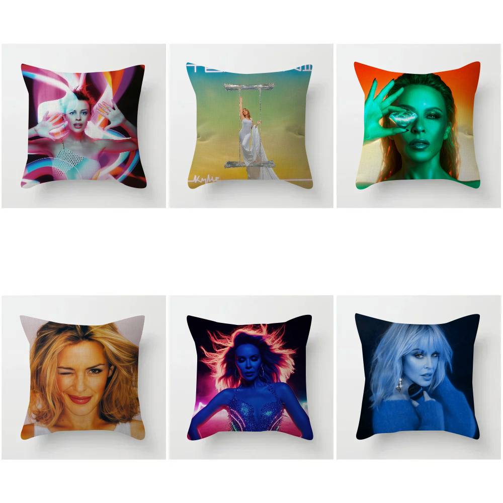 Singer Kkylie Mminogue Pillowcase Toon Gift Cushion Cover Bedroom Home Sofa Chair Seat Decor Pillow Case