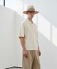 Yunibeosyeolkemiseuteuli Stripe Line Beige Long Fedora Summer Fedora