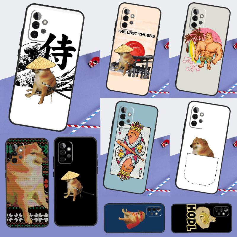 Cheems Doge For Samsung Galaxy A15 A35 A55 A36 A56 A26 A16 A22 A32 A52 A54 A34 A53 A33 A13 A06 A05 Case