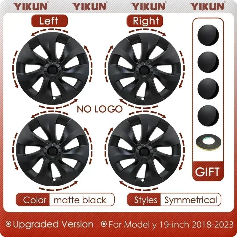4PCS 18/19Inch Wheel Cover for Tesla Model 3/Y Hubcaps Replacement Steering Wheel Rim Protector Accessories Hub cap 2017-2023