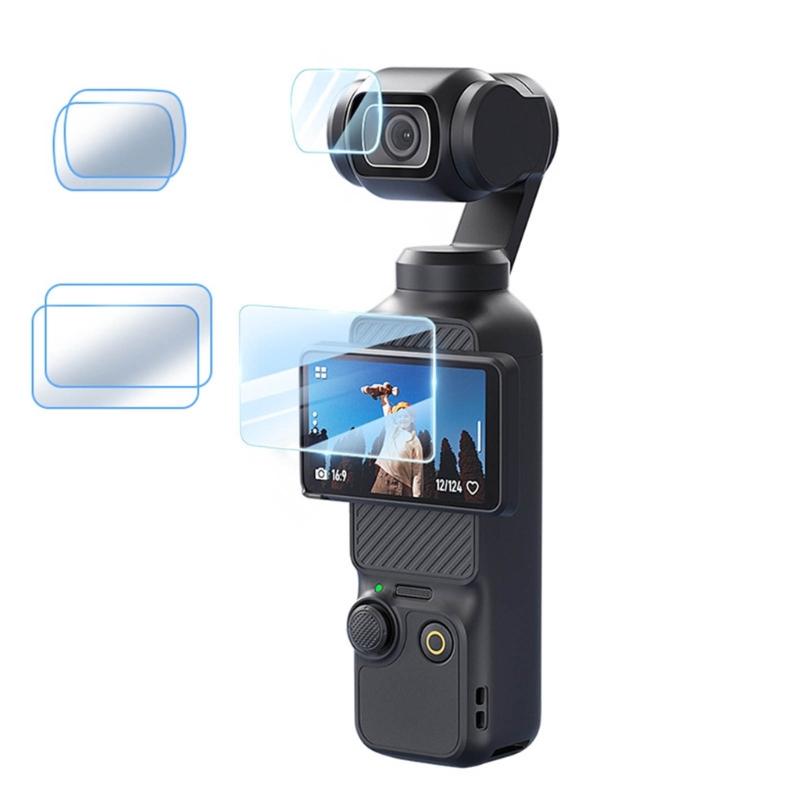 Shockproof High Definition Screen Guard 2.5D Rounded Edges Bubble Less Installation for Pocket 3 Enhancing Durability