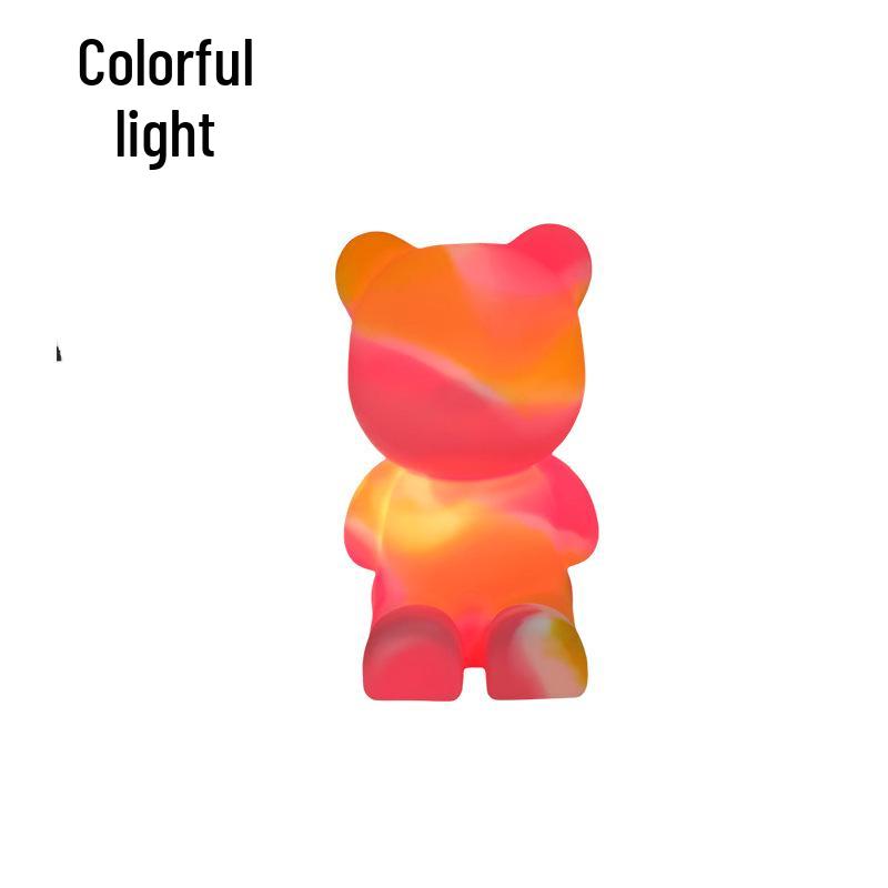 

Violent Bear Cartoon Night Light - Creative Sleep Lamp Birthday Gift for Girls 1W (In Stock/Data Cable + Color Box)