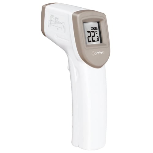 Dretec Radiation Thermometer, Cooking Thermometer, Non-Contact Cooking Thermometer, Measures Temperature Without Touch, for Deep Frying, Oil, Baking,