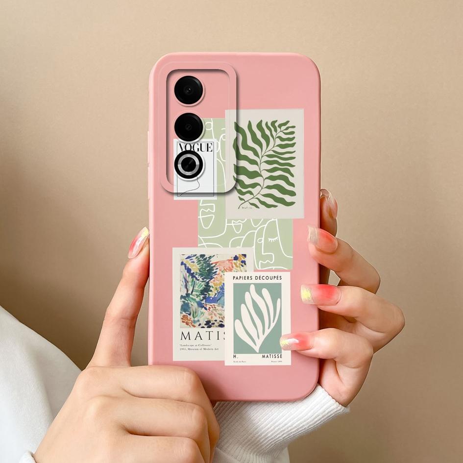 Hülle Für OPPO Realme 12 13 P1 A3 Pro Plus C63 K12X Modeetiketten Kameraschutz Weiches Flüssigsilikon Einfaches Muster Stoßfest Für OPPO Hülle Capa