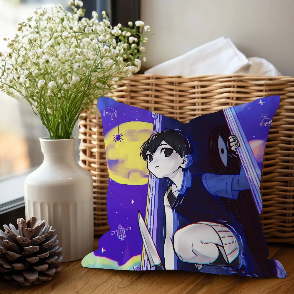 Horror Video Game O-Omori Personalized Pillow Cover Kids Bedroom Wild Party Decor Pillowcase Kid Birthday Shower Gift