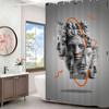 Statue David Graphic Designer Polyester Shower Curtain Waterproof Rust Resistant Grommet Easy Care Wipe Clean Durable