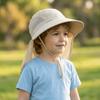 Solid Color Sunscreen Cap Wide Brim Summer Sun Hat Fashion Children Bucket Hat  Camping