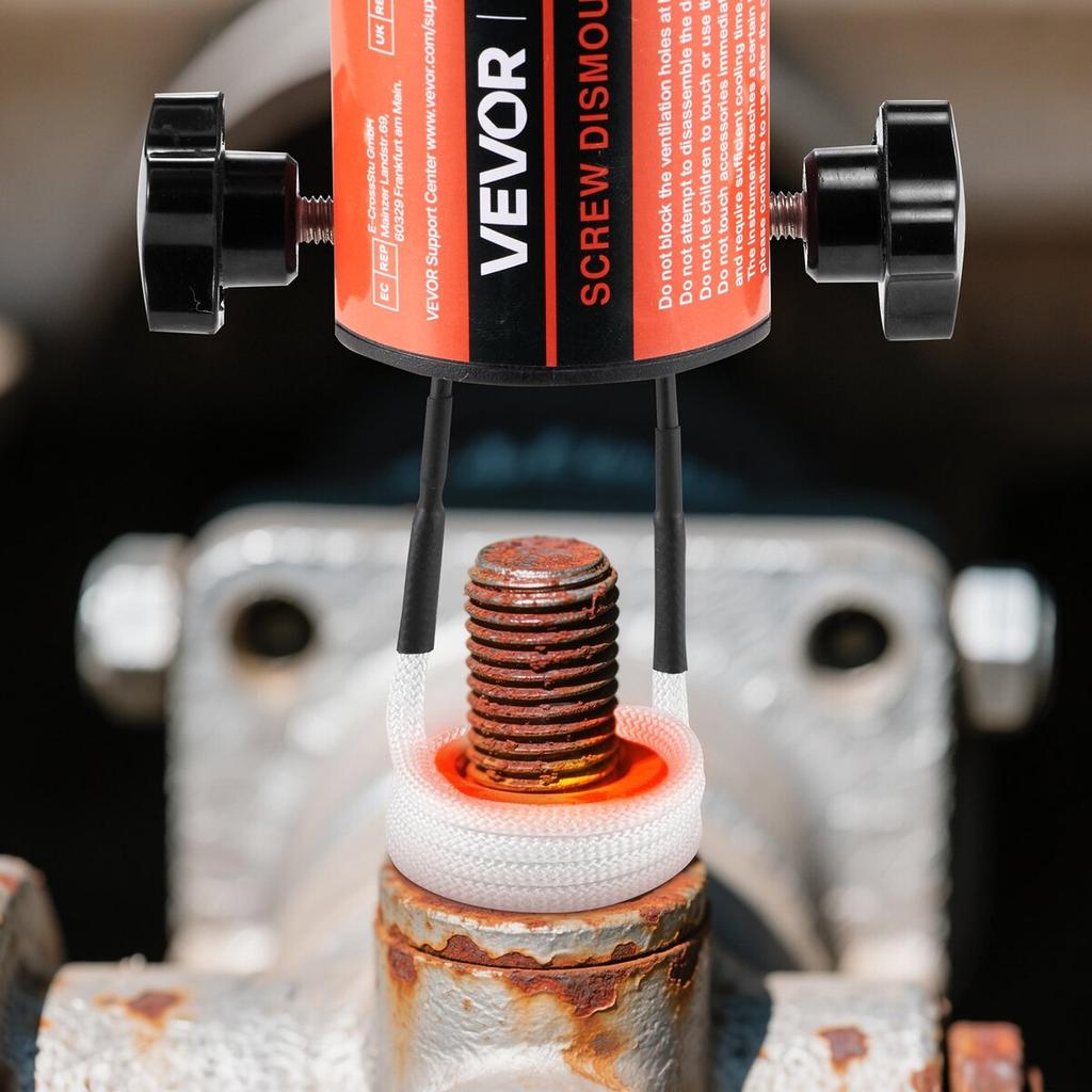 Induktionserhitzer Schraubenentfernung, 1500W 230V Magnetischer Induktionserhitzer Kit, Handheld Mutterknacker Werkzeug, Mini Heizmaschine zum Entfernen von Rostigen Schrauben, Auto