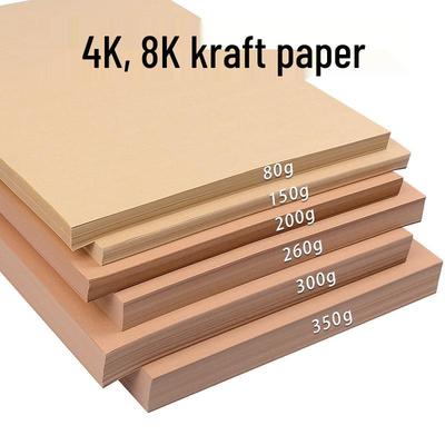 Kraft Paper DIY Origami & Art Cardstock: 4K/8K Round & Large, Thick and Durable for Wrapping and Crafting