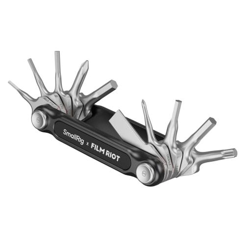SmallRig x FILM RIOT 10-in-1 Folding Tool Set with Screwdriver and Hex Wrench, Multiple Adjustable Angles, Portable and Compact Design (Black) 4375