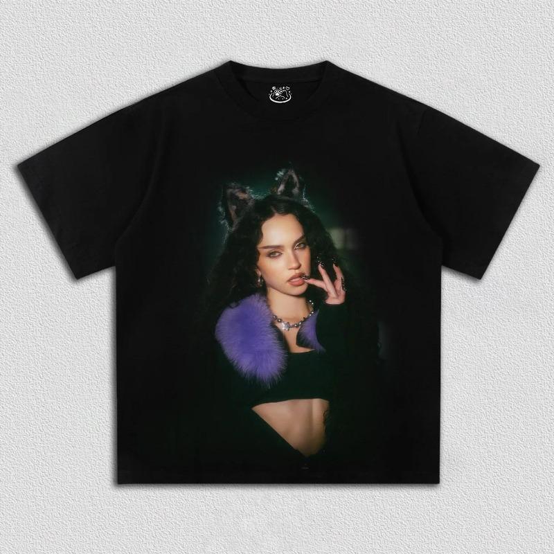 Korean Kpop Band Gril Group KATSEYE Printed T-shirt Women Oversize Y2k Short Sleeve High Quality Harajuku Loose Female Clothing