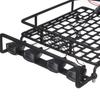 Roof Luggage Rack LED Light Bar Aluminum Roof Carrier for RC Wrangler CC01 1/10 Rally Axial SCX10