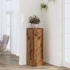 Plantenstandaard met Rustieke Houtlook 33 x 33 x 100 cm Bewerkt Hout