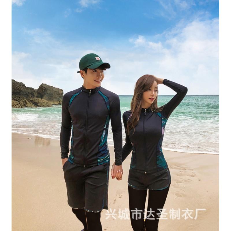 Quick-Dry UV Protection Rash Guard Set Snorkeling Diving Swimwear Men Women Long Sleeve