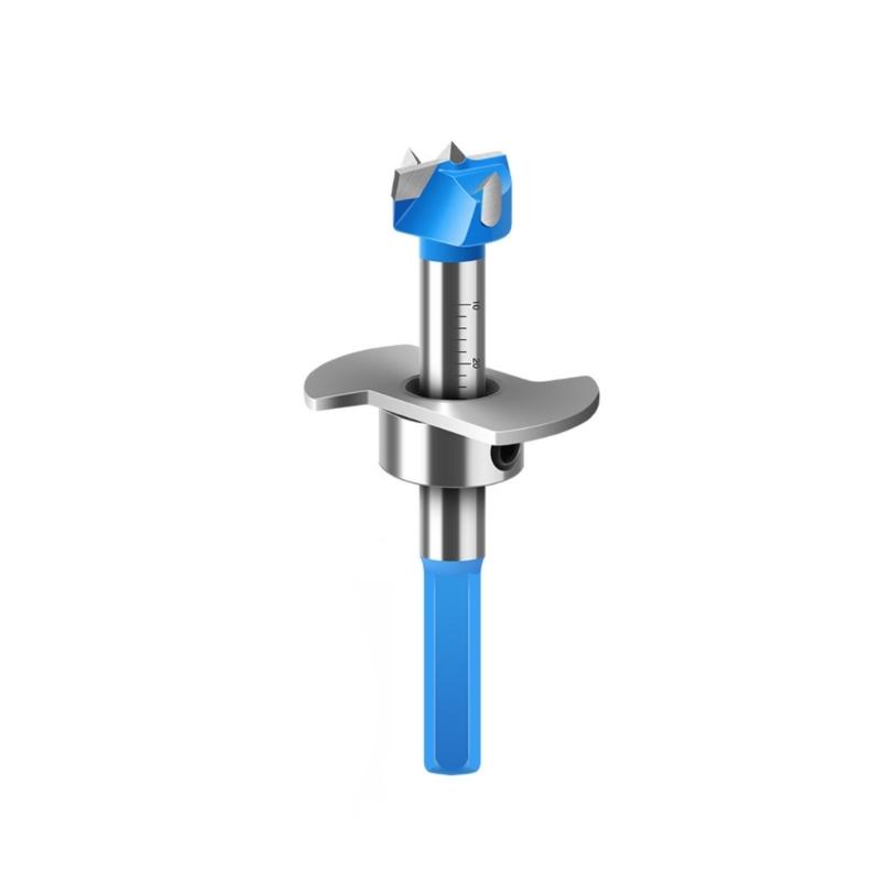

Hinge Hole Opener Hex Shank Wood Boring Bit With Carbide Blade For Efficient Drilling And Durable Steel Construction