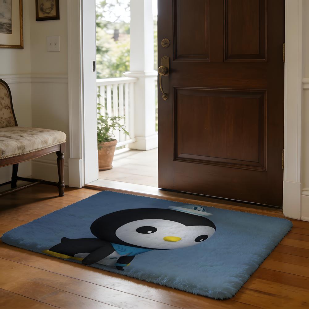 LLittle CColumn Under The Sea Floor Mat Soft Flannel Absorbent Mat Non-Slip Rug Home Bedroom Bathroom