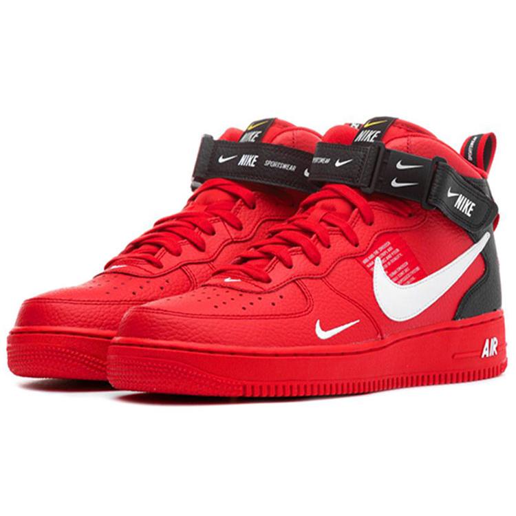 New Nike Air Force 1 Mid Utility University Red 804609-605