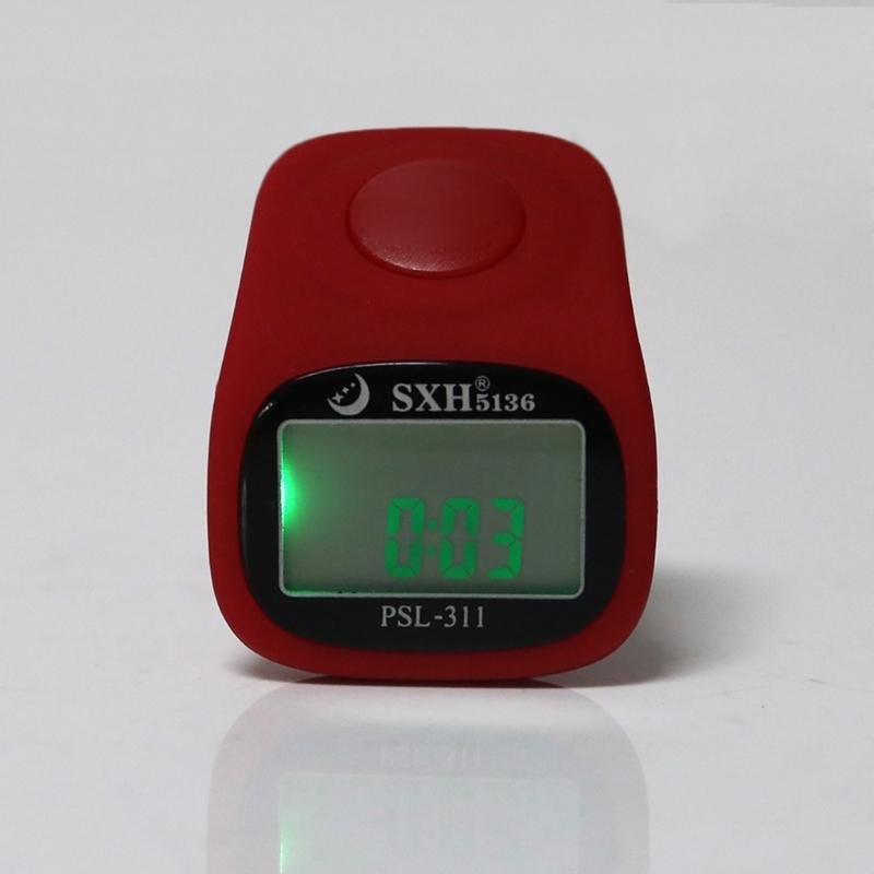Tally Finger Counter Digital Finger Counter with LED Light Electronic Digital Hand Tally Counter for Muslim Prayer