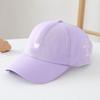 Adjustable Open Top Baseball Cap with Embroidered Heart Detail and Ponytail Hole Breathable Lightweight Casual Sports Hat for Adults