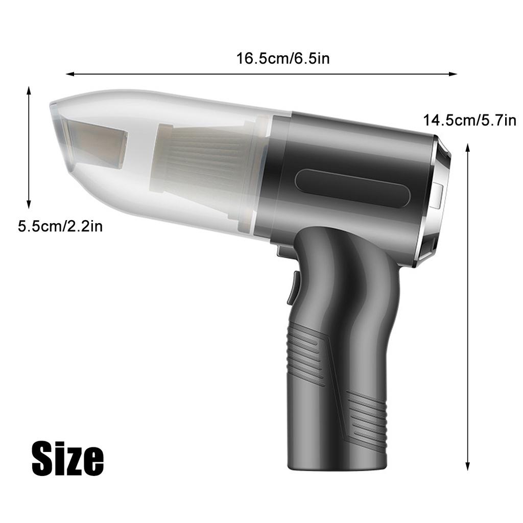 Cordless Air Blower 3-In-1 Handheld Portable Air Duster Mini 10000Pa Wireless Car Vacuum Cleaner 5000mAh Cyclonic Suction Home