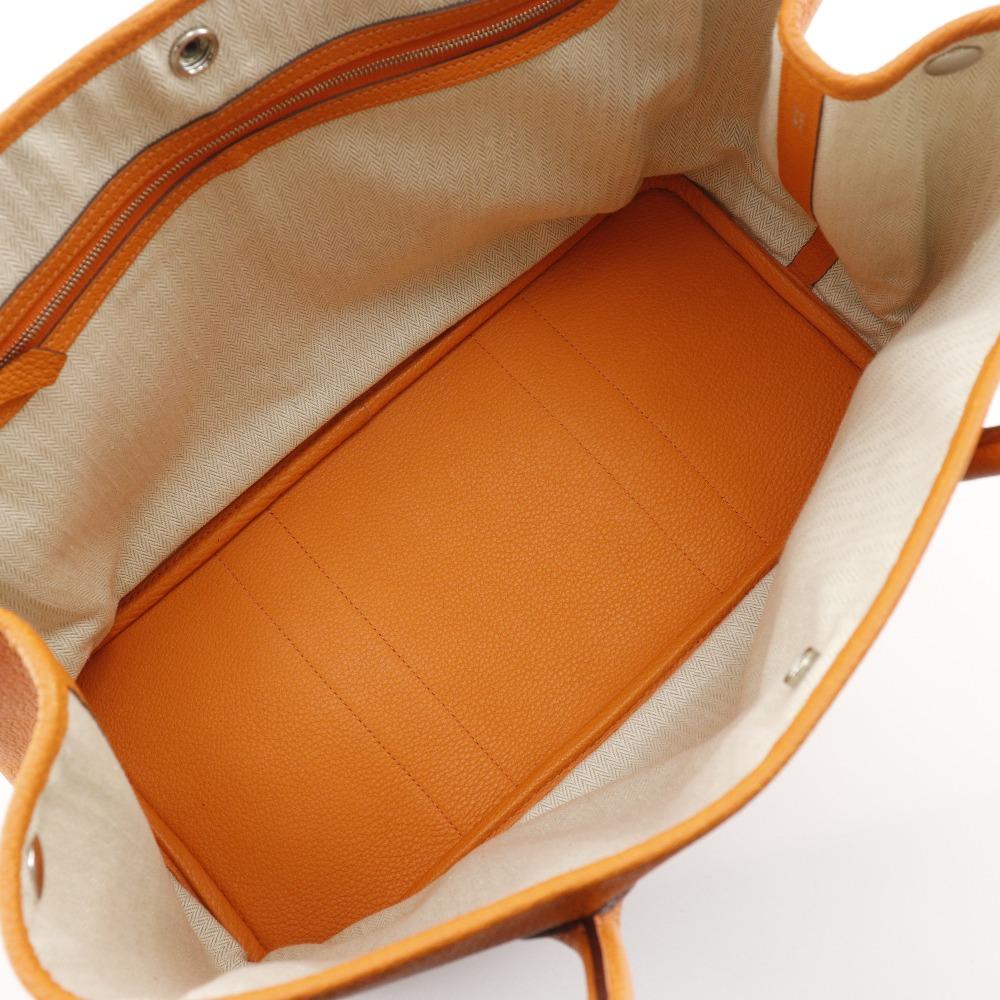 Hermes Torba Tote PM na przyjęcie w ogrodzie Pomarańczowa Negonda Kobiety Używana
