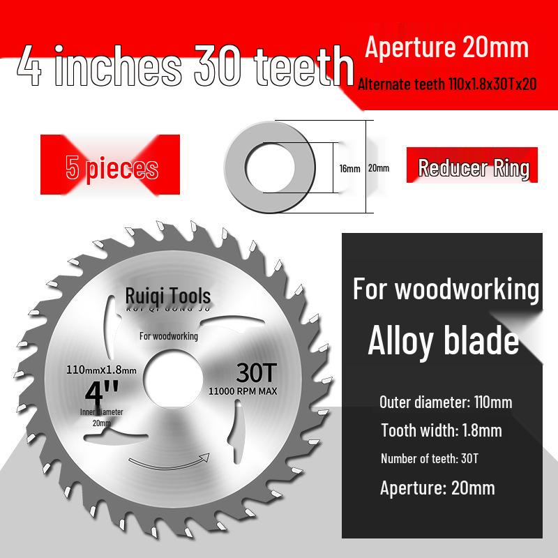 Woodworking Circular Saw Blade - 4 to 10 Inch for Angle Grinder & Hand Grinder