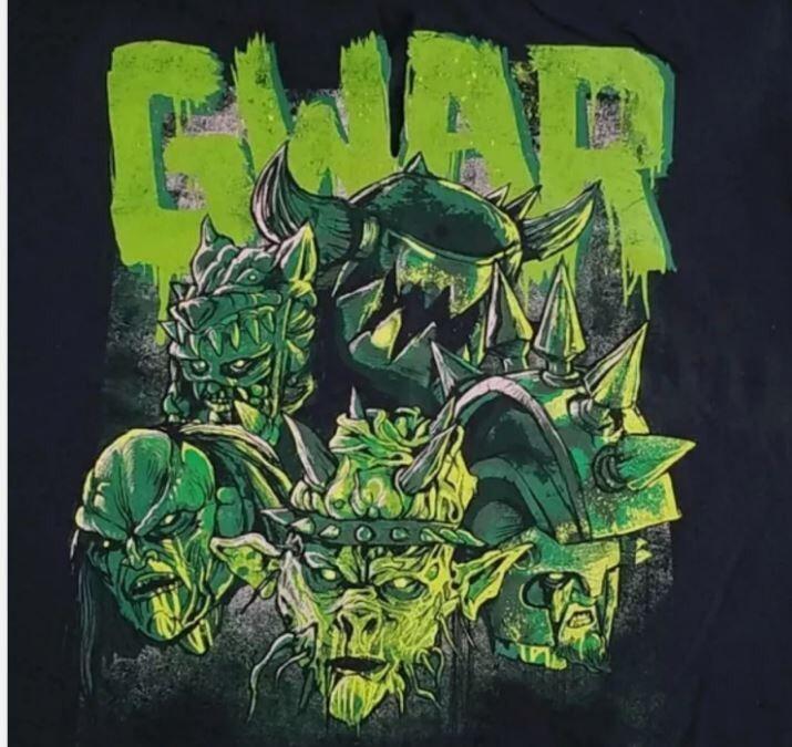 Gwar Black Concert Short Sleeve Black Men All size Shirt Gift Family S