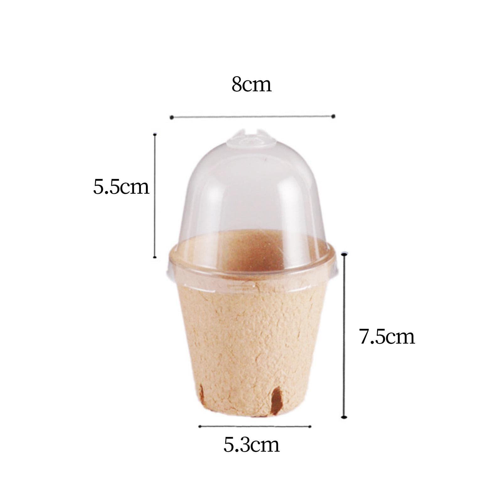 

Биоразлагаемый горшок для рассады в питомнике с вентилируемой крышкой 2 PCS