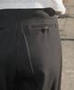 DEHEVE Classic Pintuck Wide Slacks [Black]