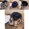 Classic Plaid Blend Womens Newsboy Cap With Warm Breathable Fabric For Fall Winter Style