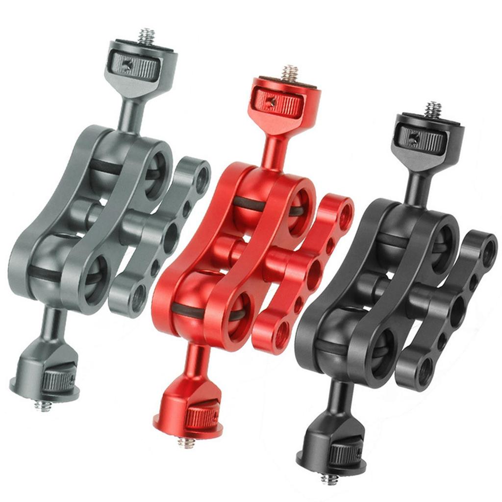 CNC 360° Arm Hand Extension Adapter w/Double Ballheads for Audio Recorders