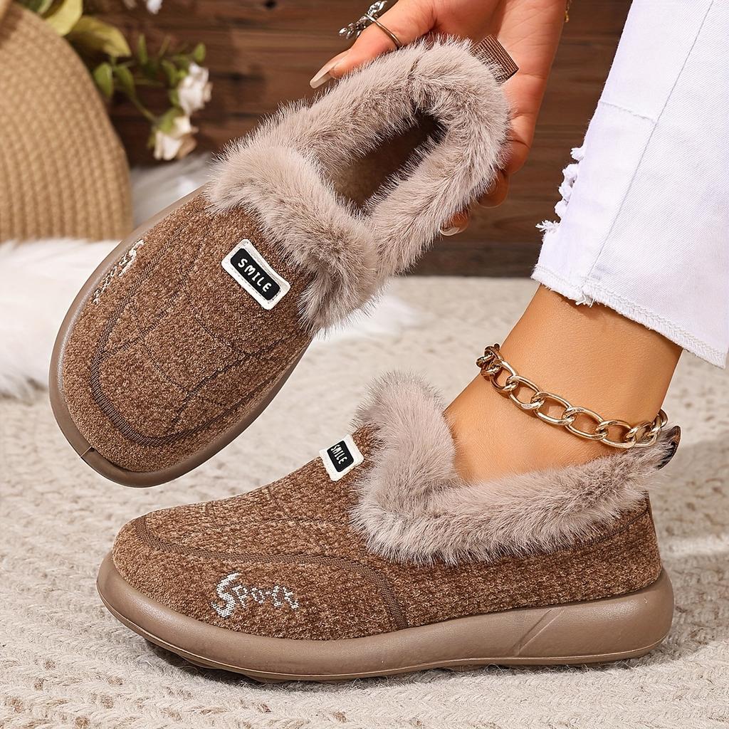 Damenstiefel Weiche Sohle Warm Bequem Modisch Vielseitig Winter Kurzstiefel, Damenschuhe