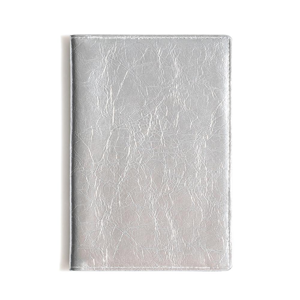Fennec Crinkle Passport Case - Silver