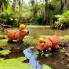 3D Printed Capybara Multi-jointed Action Figure Cute Animal for  Home Decoration Accessories Desk Figurines