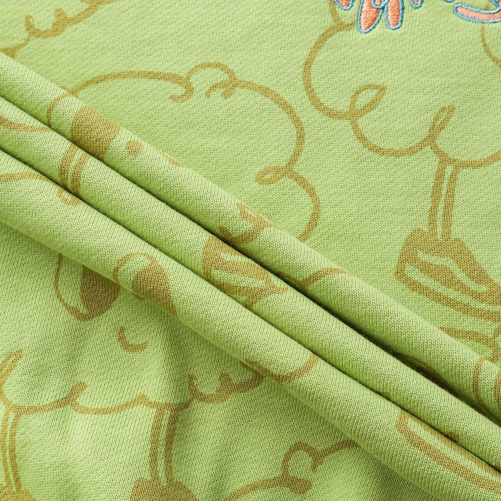 Vans Cartoon Print Crewneck Loose Sweatshirt Kids sweatshirt Green VN000KJME3F