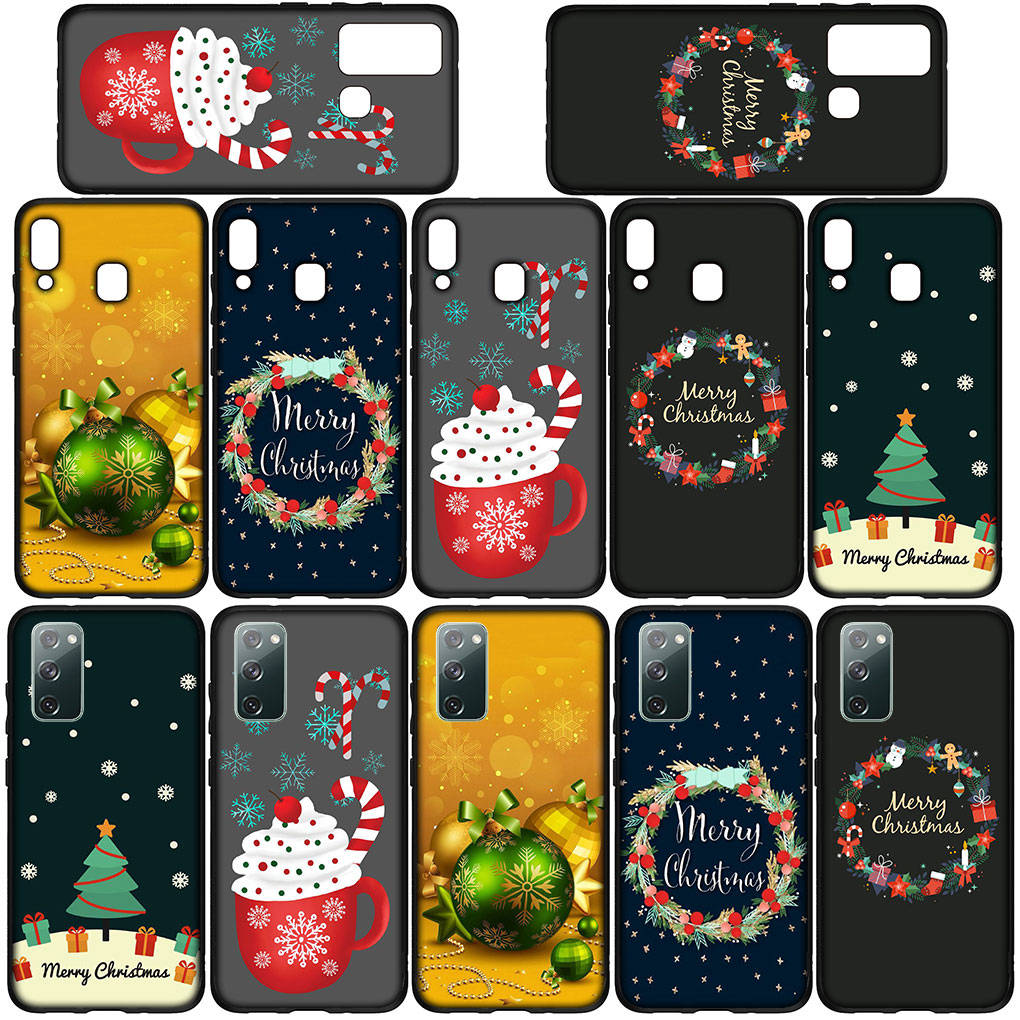 Phone Case for Samsung Galaxy S25 S24 S23 iPhone 16 15 Xiaomi Redmi Note 14 13 12 16E 11 Pro Max OPPO Moto Huawei Deer Snow Merry Christmas Tree Cover