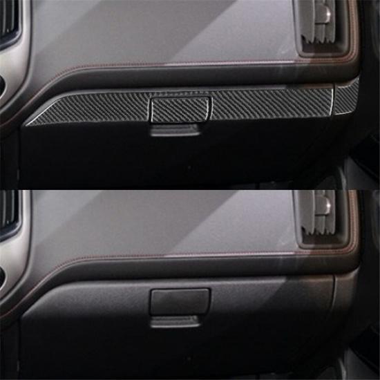 3Pcs Carbon Fiber Interior Passenger Dashboard Cover Trim For Colorado/Canyon