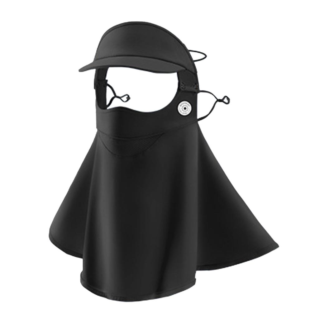 Eis Seide Sonnenschutzmaske Mit Abnehmbarem Schirm Mode Atmungsaktiv Dünn Spurlos Maske UV-Schutzmaske Für Outdoor-Sport