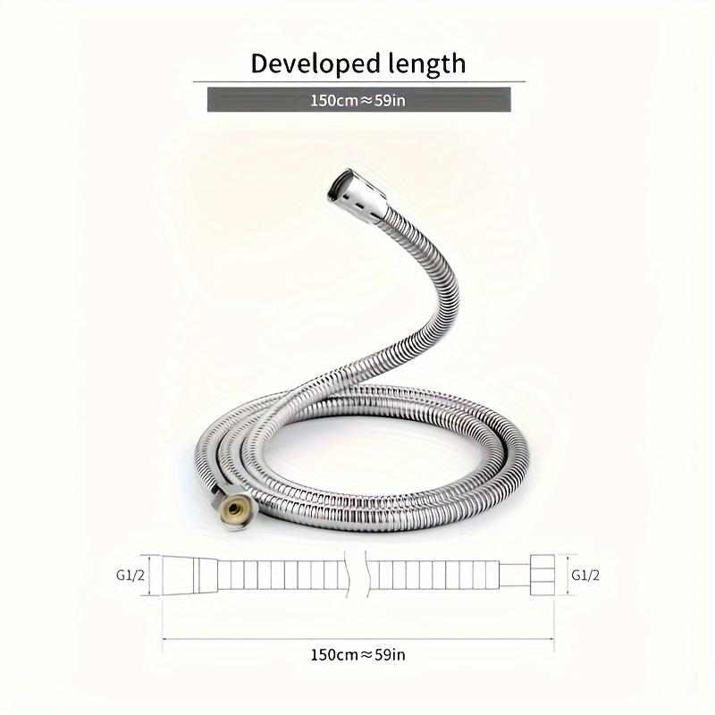 1pc Large Water Outlet Handheld Shower Head -5 Adjustable Water Flow Modes, Water-saving Design, Easy To Install, Bathroom Hardware Accessories