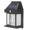 Solar Tungsten Wall Light Outdoor Sensor Interaction Lamp Exterior Lighting Fixtures Wall Mount IP65 Waterproof Black